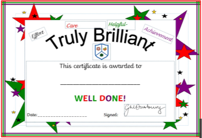 Truly Brilliant Certificates